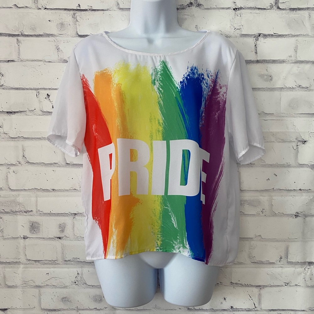 PRIDE boxy tee NWOT